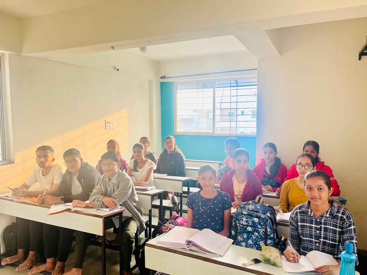 Student group moment at Rimzim Study Solutions